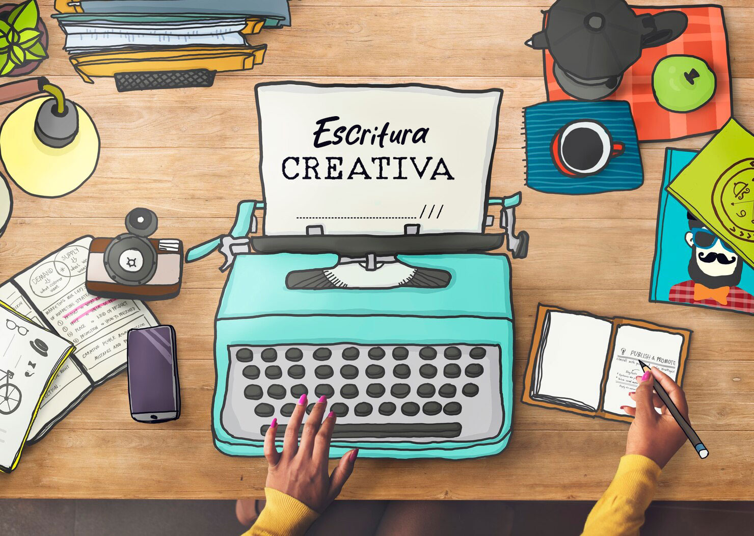 portada de curso escritura creativa